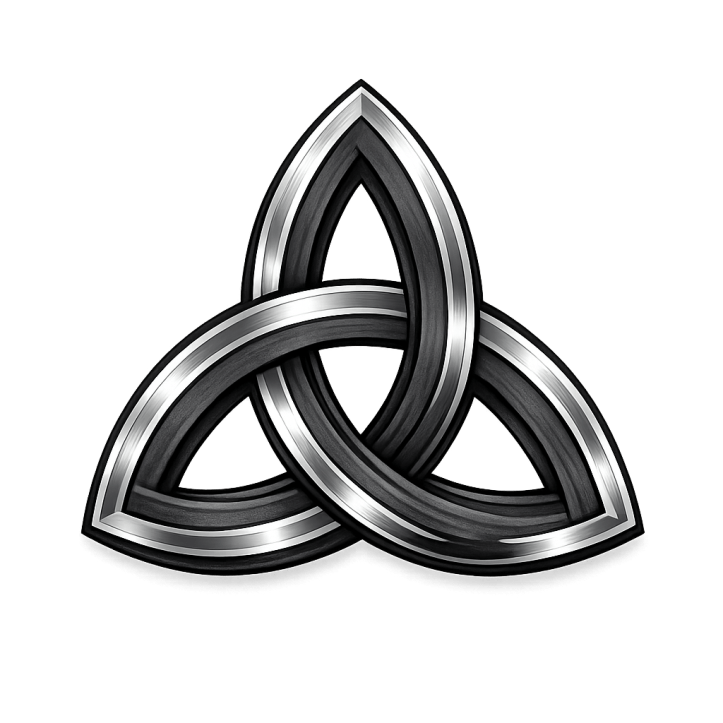 NeuroDivine Charcoal and Silver Knot